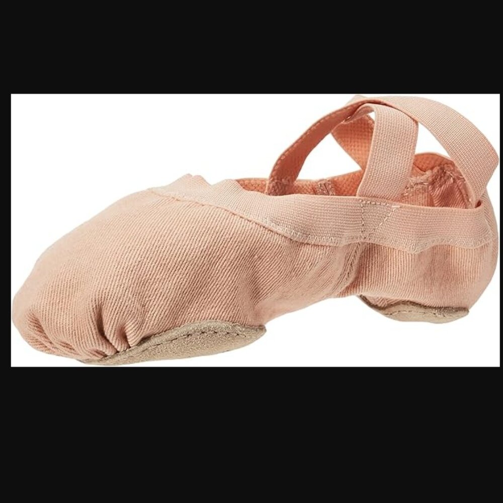 Bloch Women's Synchrony Split Sole Stretch Canvas Ballet Slip, size 7.5 pink